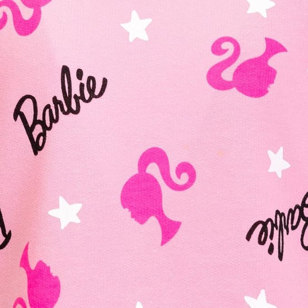 NWT Adorable Soft Pink Barbie Logo Dress Girls Costume +Gift - Picture 2 of 4